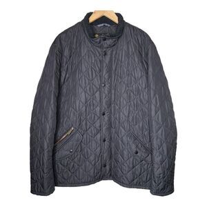 Barbour Chelsea Sportsquilt Jacket Mens XL Black Equestrian Preppy England